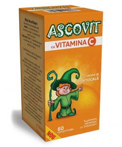 Ascovit Vitamina C Spania Copii Aroma Capsuna 60 caps