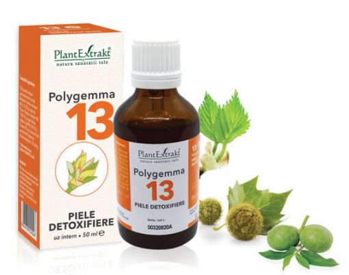 Polygemma 13 Desintoxicante de la piel, 50 ml, Plant Extrakt Espana