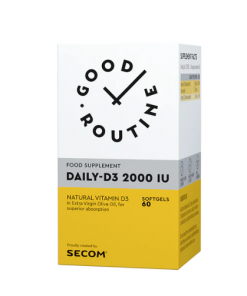Good Routine Daily-D3 2000 IU, 60 capsule moi Secom