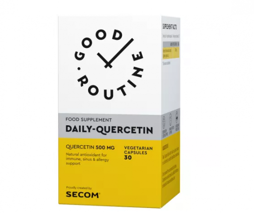Daily Quercetin 500 mg Good Routine, 30 capsulás, Secom