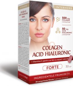 Colagen cu Acid Hialuronic Forte, 30 comprimate, Interherb