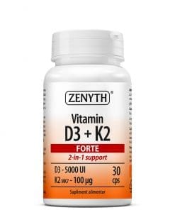 Vitamina D3 + K2 Forte 30 cápsulas Zenyth